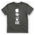 Abe Lincoln T-Shirt - Charcoal front