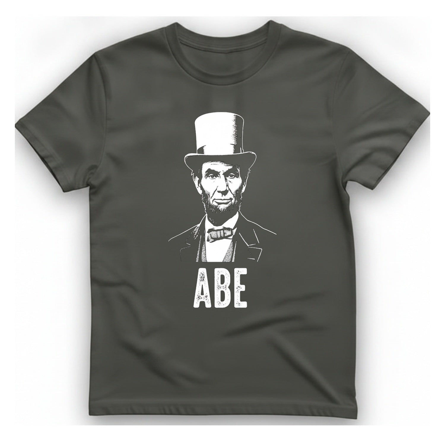Abe Lincoln T-Shirt - Charcoal front