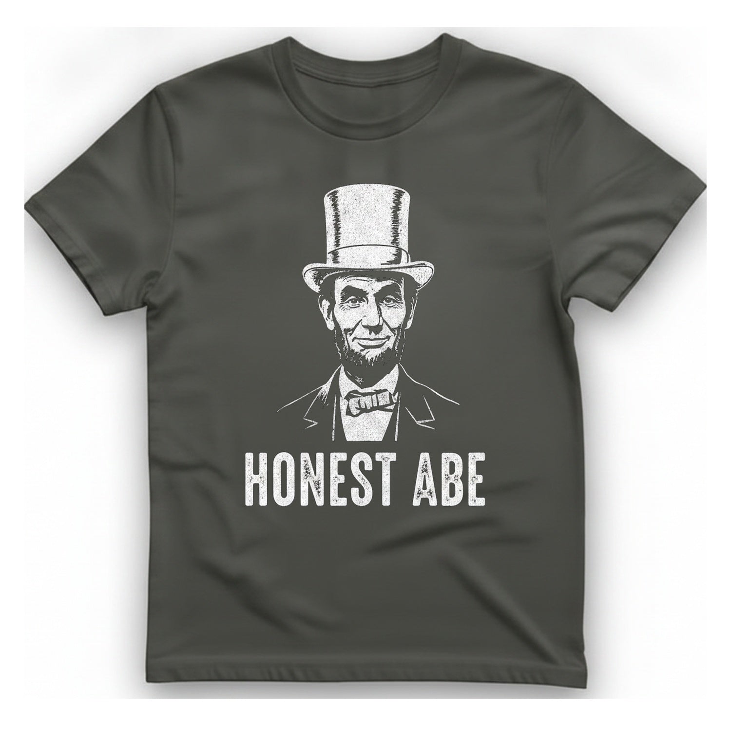 Honest Abe T-Shirt - Charcoal front