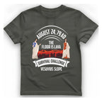 Vesuvius Lava Challenge T-Shirt - Charcoal front