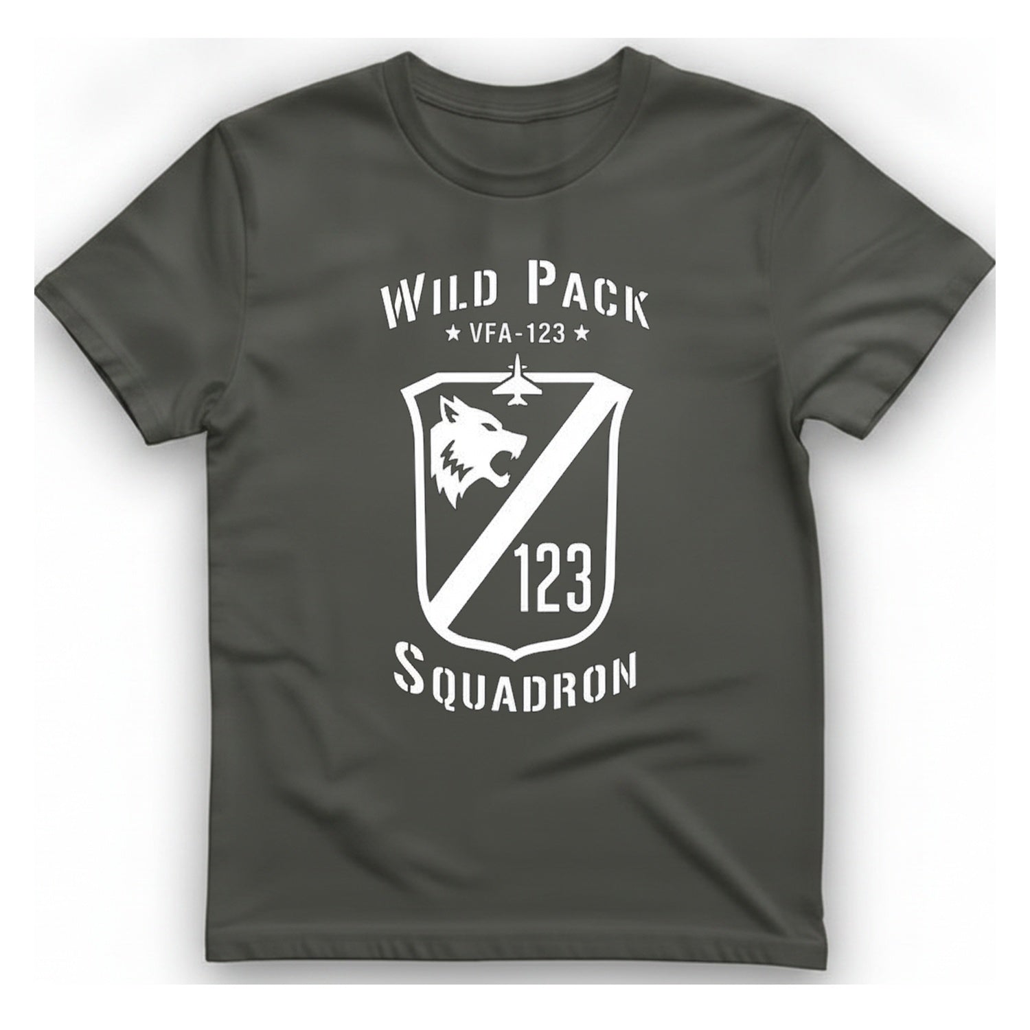 Wild Pack Vfa Squadron T-Shirt - Charcoal front