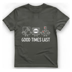 Good Times Last T-Shirt - Charcoal front
