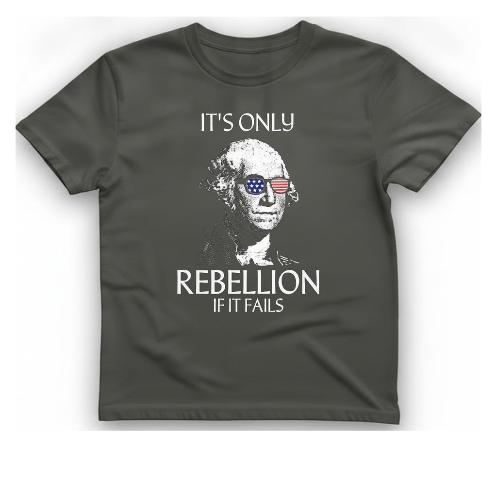Rebellion If It Fails T-Shirt - Charcoal front