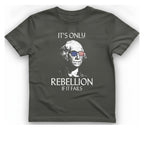 Rebellion If It Fails T-Shirt - Charcoal front