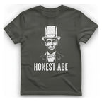 Honest Abe T-Shirt - Charcoal front