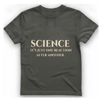 Science Reaction T-Shirt - Charcoal front