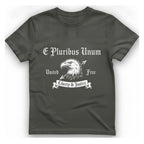E Pluribus Unum T-Shirt - Charcoal front