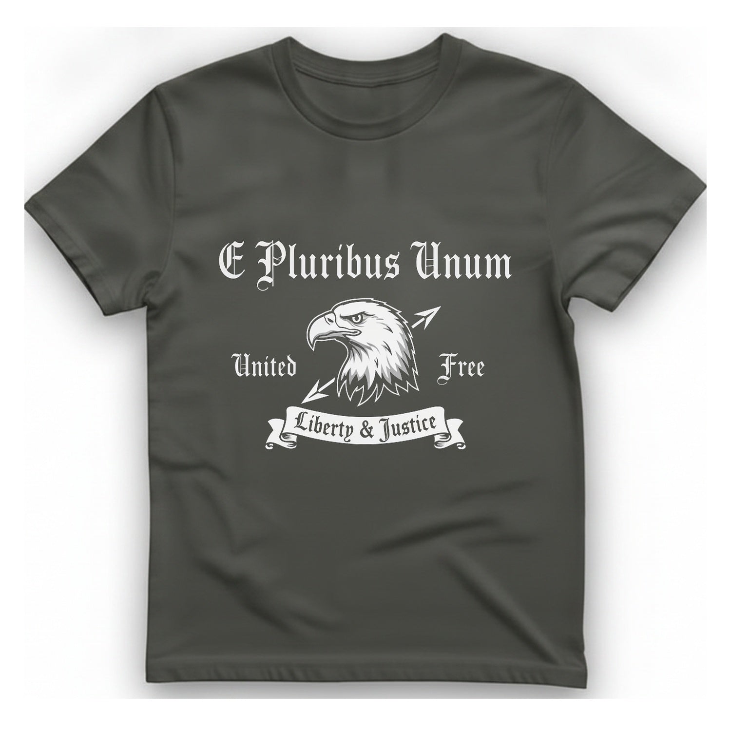 E Pluribus Unum T-Shirt - Charcoal front