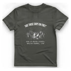Spanish Armada Fire Ships T-Shirt - Charcoal front