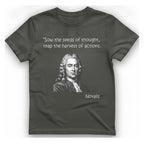 Novalis Seeds Thought T-Shirt - Charcoal front