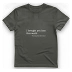 Industrial Revolution Quote T-Shirt - Charcoal front