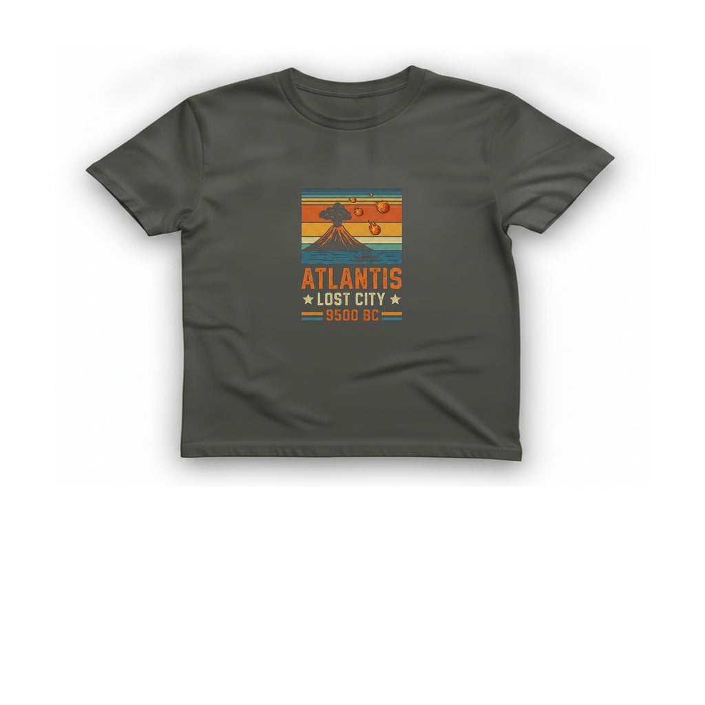 Atlantis Lost City T-Shirt - Charcoal front