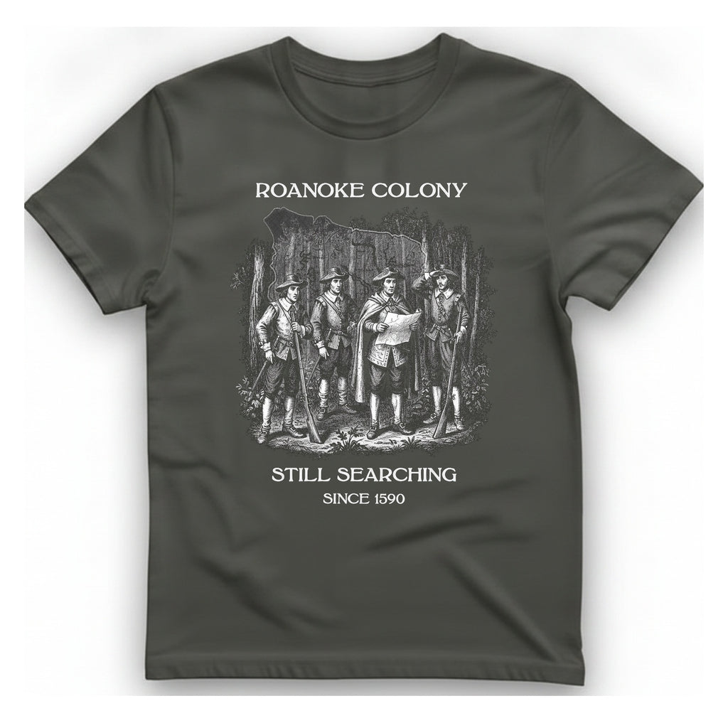 Lost Colony Search Party T-Shirt - Charcoal front