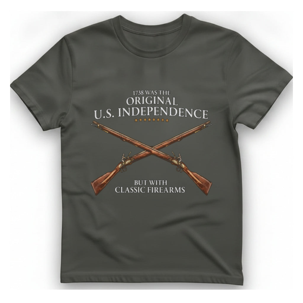 Original U.S. Independence T-Shirt - Charcoal front