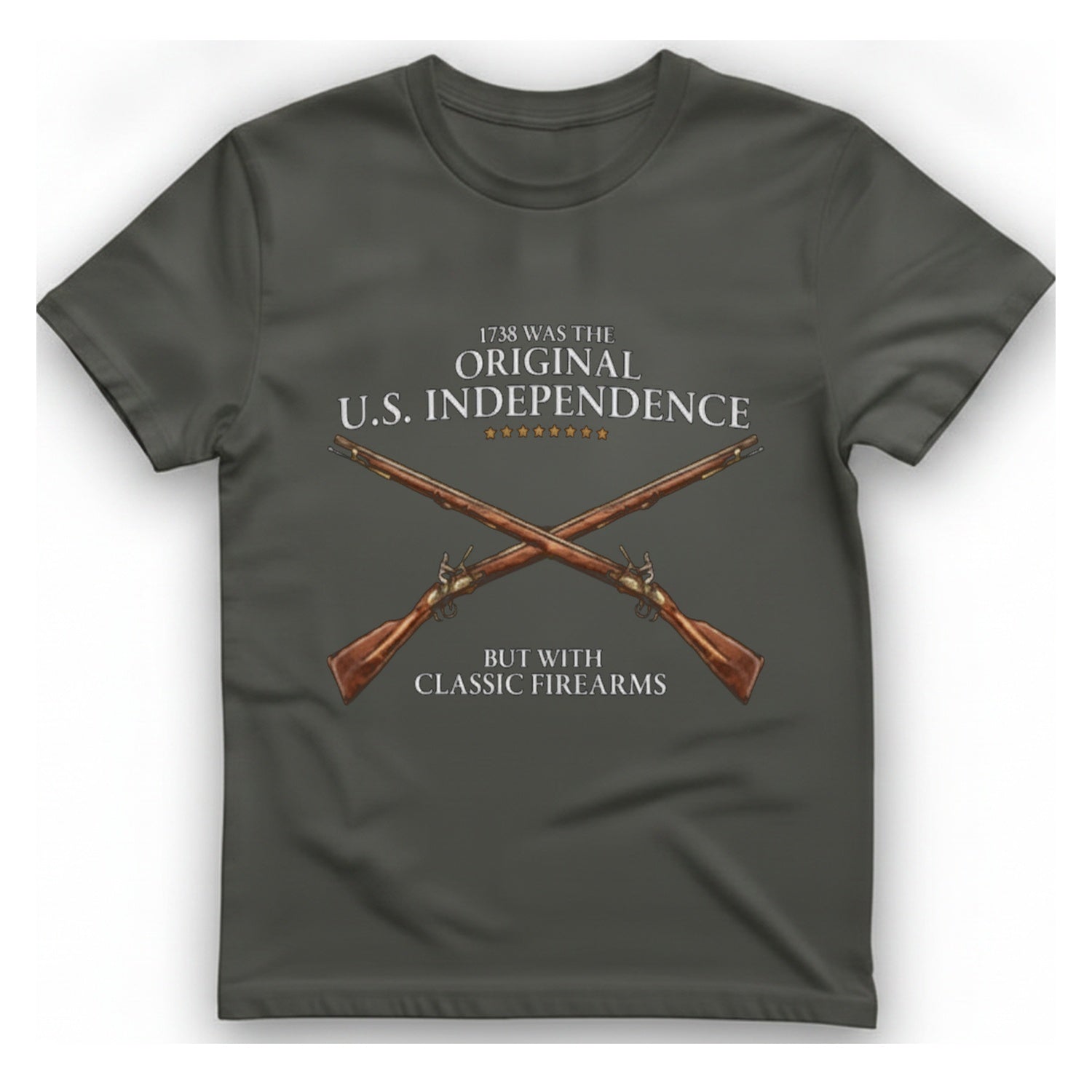 Original U.S. Independence T-Shirt - Charcoal front