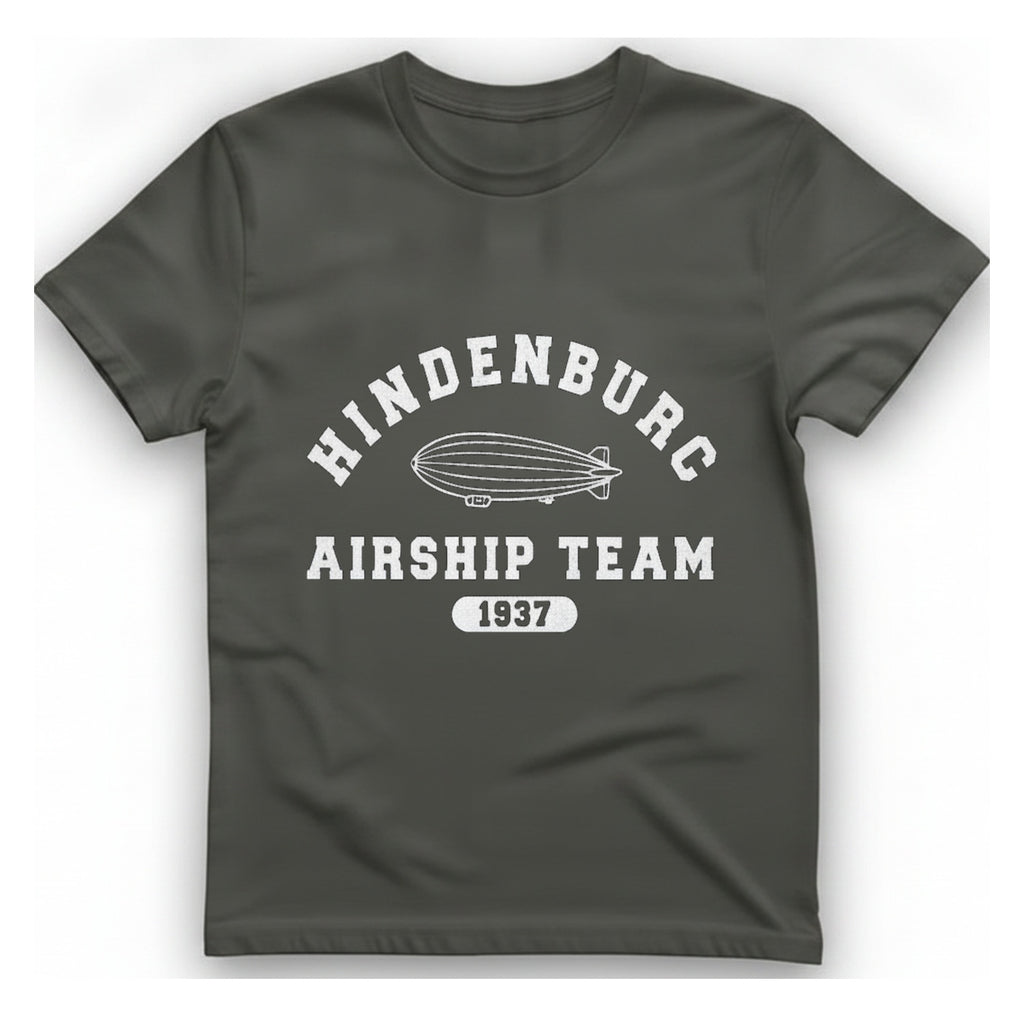 Hindenburg Airship Team T-Shirt - Charcoal front