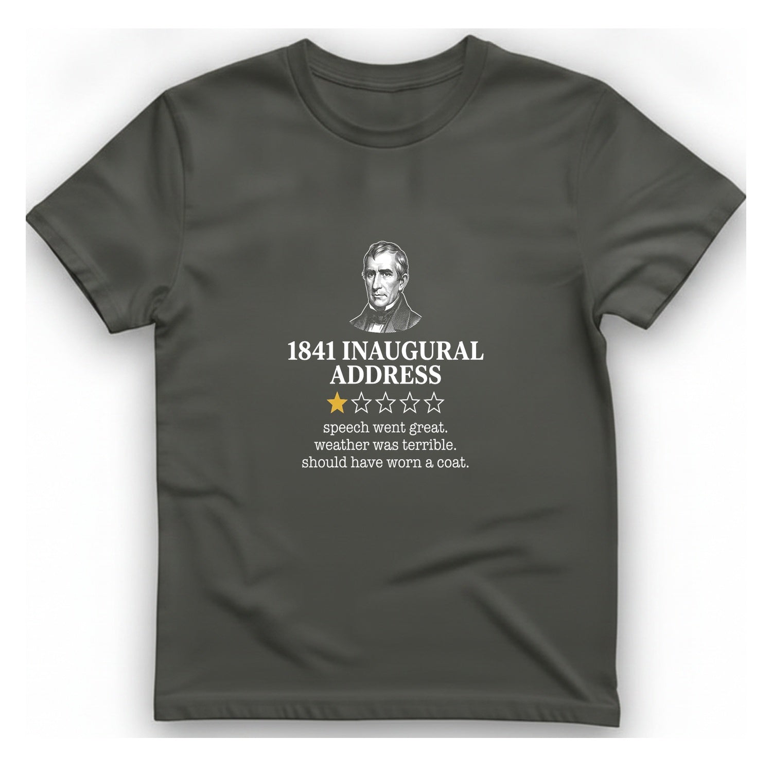 Inaugural Address Review T-Shirt - Charcoal front