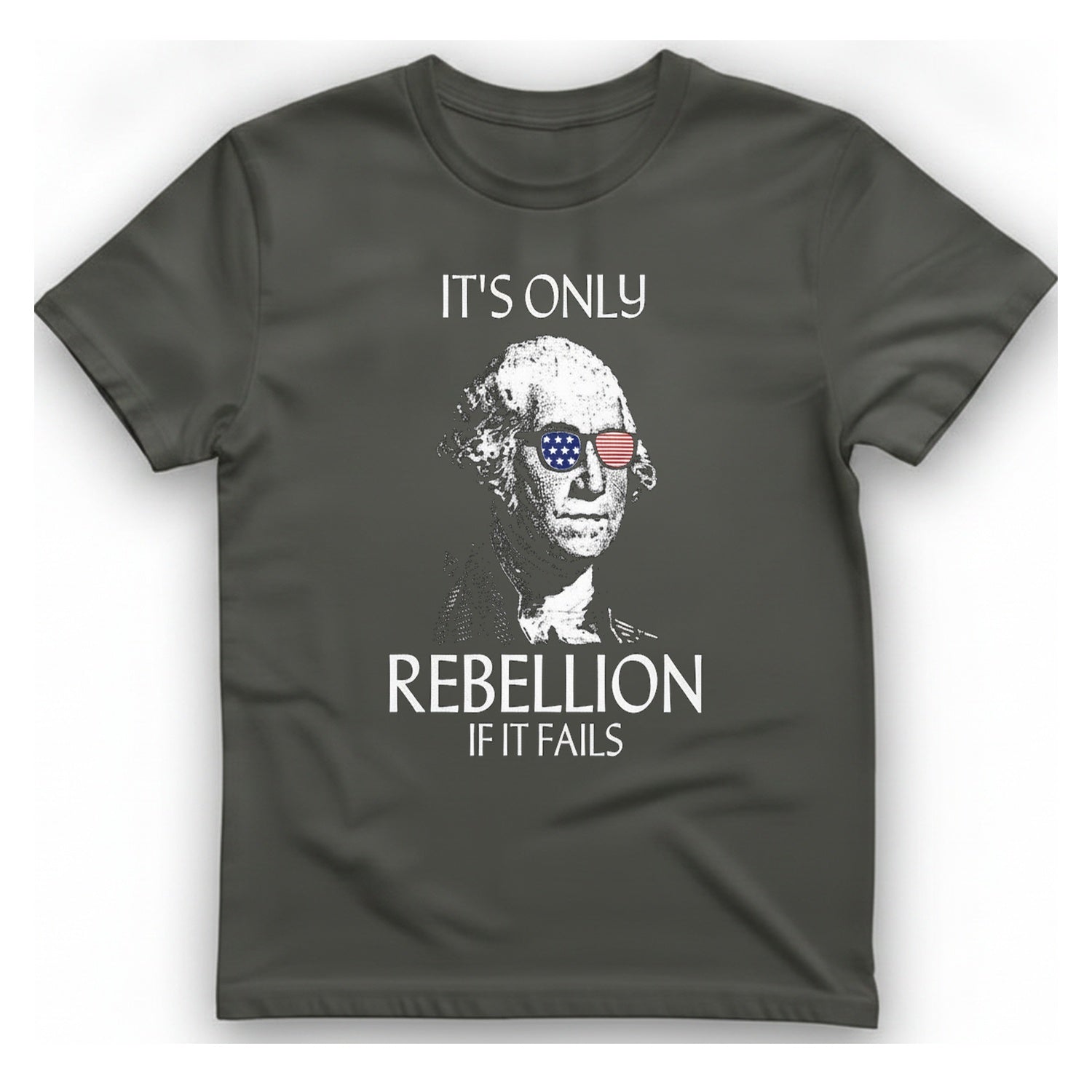 Rebellion If It Fails T-Shirt - Charcoal front