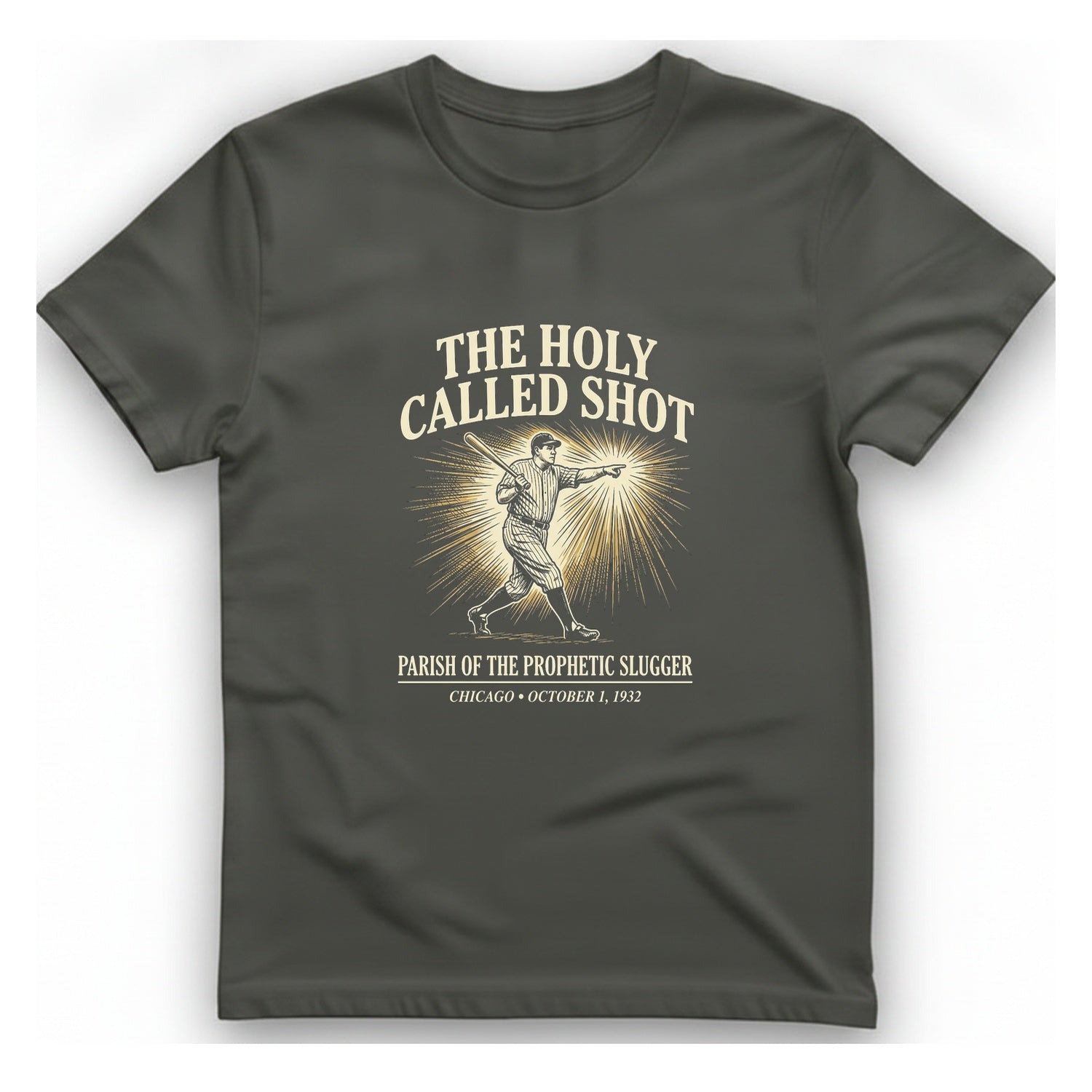 Divine Called Shot T-Shirt - Charcoal front