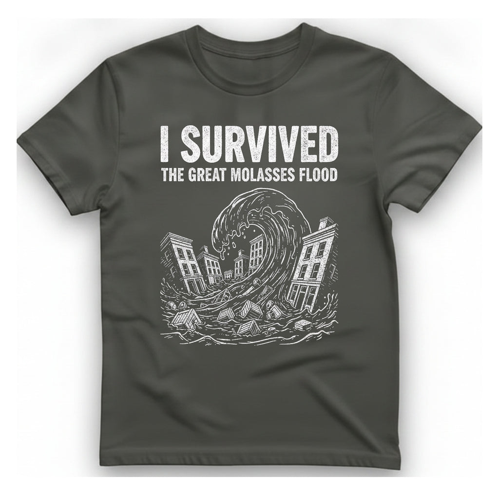 Great Molasses Flood T-Shirt - Charcoal front
