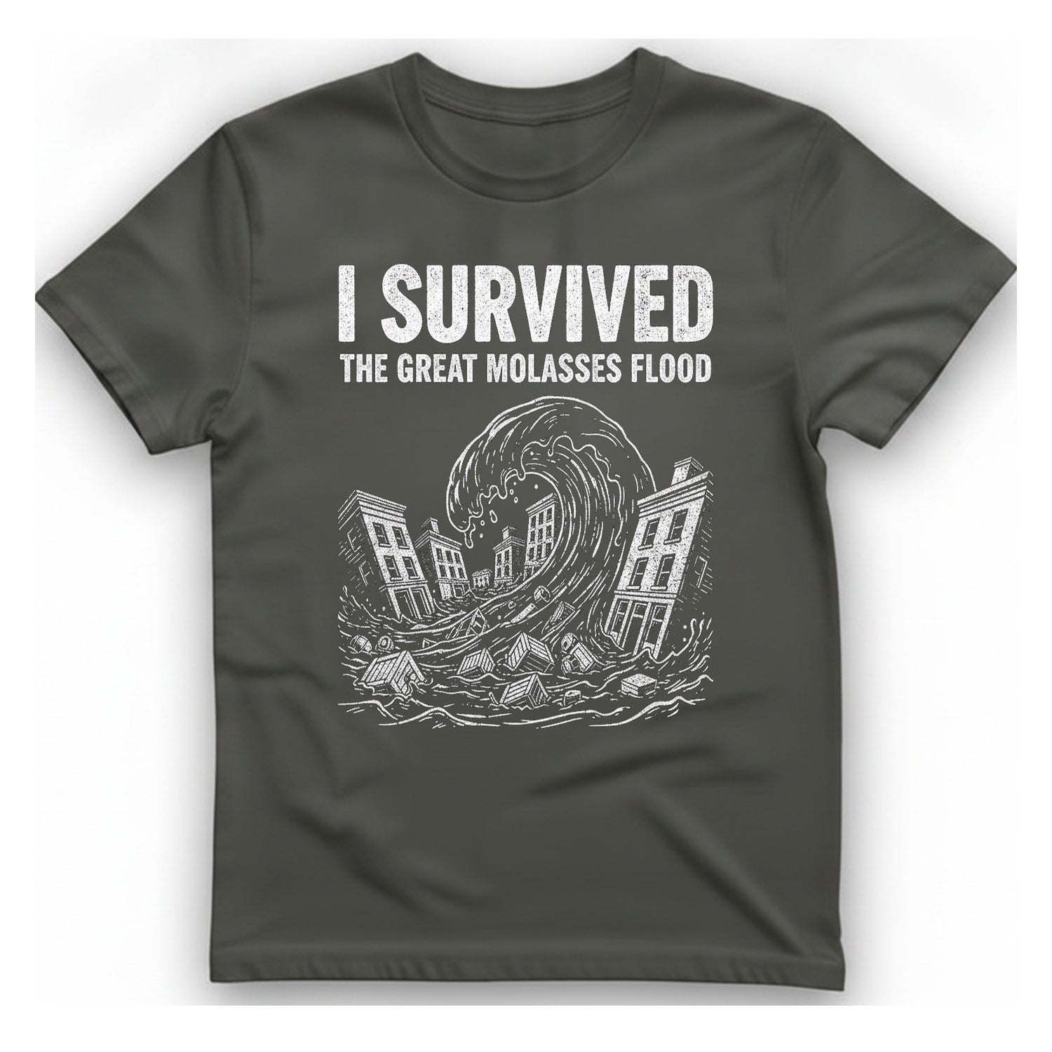 Great Molasses Flood T-Shirt - Charcoal front