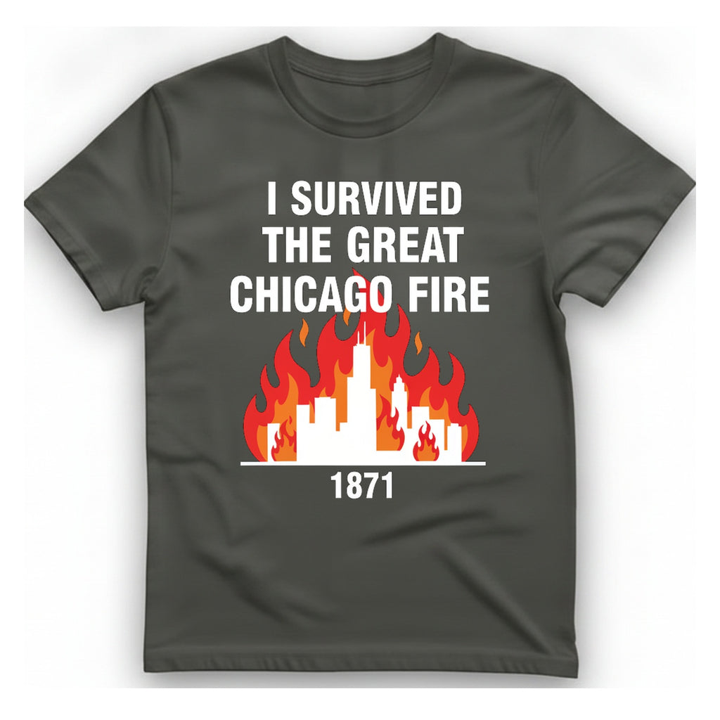 Great Chicago Fire Classic T-Shirt - Charcoal front