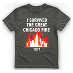 Great Chicago Fire Classic T-Shirt - Charcoal front