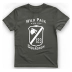 Wild Pack Squadron T-Shirt - Charcoal front