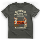 October Ad The Floor Is T-Shirt - Charcoal front