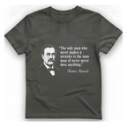 Theodore Roosevelt Quote T-Shirt - Charcoal front