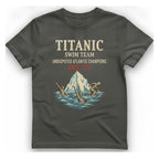 Titanic Swim Team T-Shirt - Charcoal front