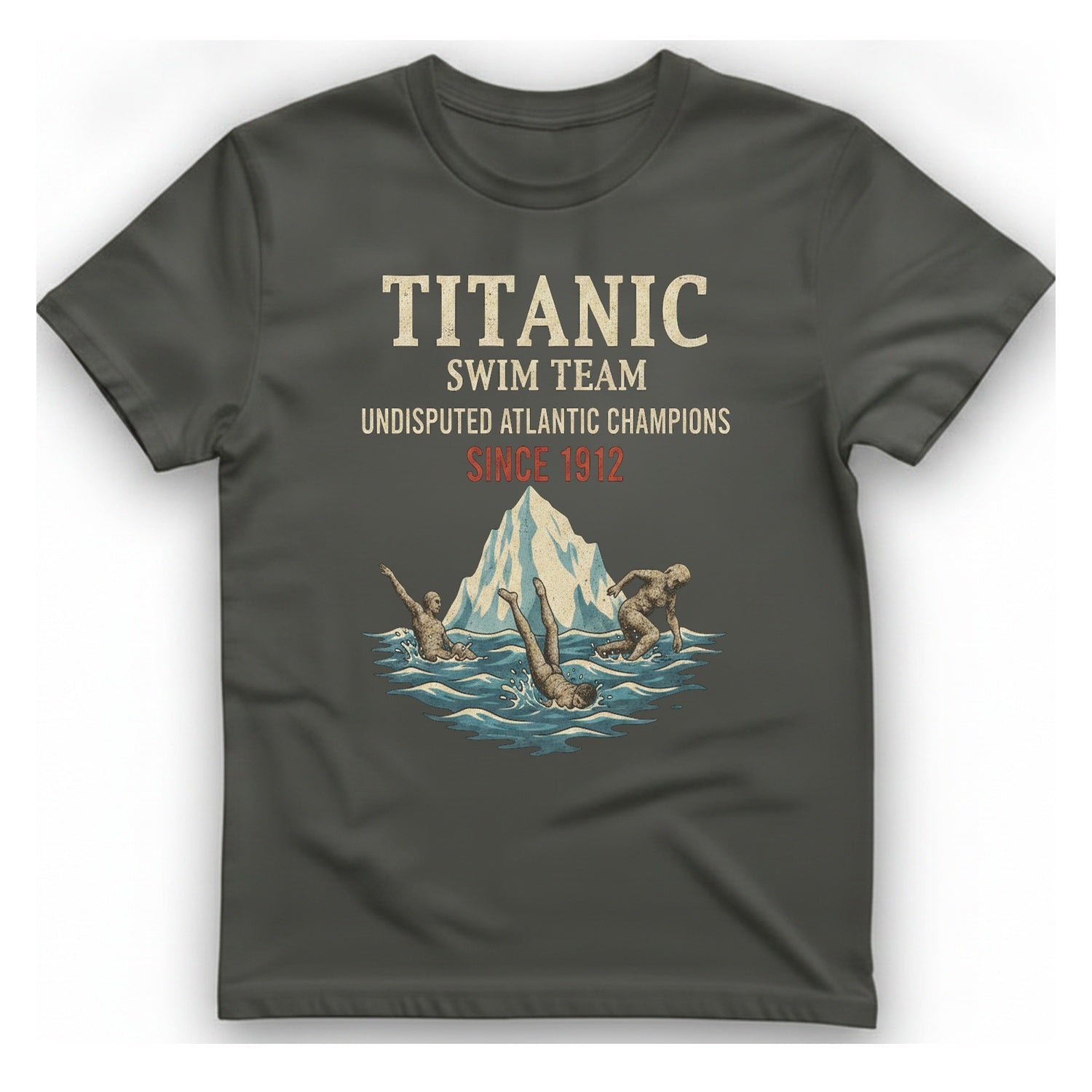Titanic Swim Team T-Shirt - Charcoal front