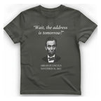 Lincoln Procrastination T-Shirt - Charcoal front