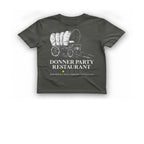 Donner Party Restaurant T-Shirt - Charcoal front