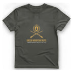 Green Mountain Boys Crest T-Shirt - Charcoal front
