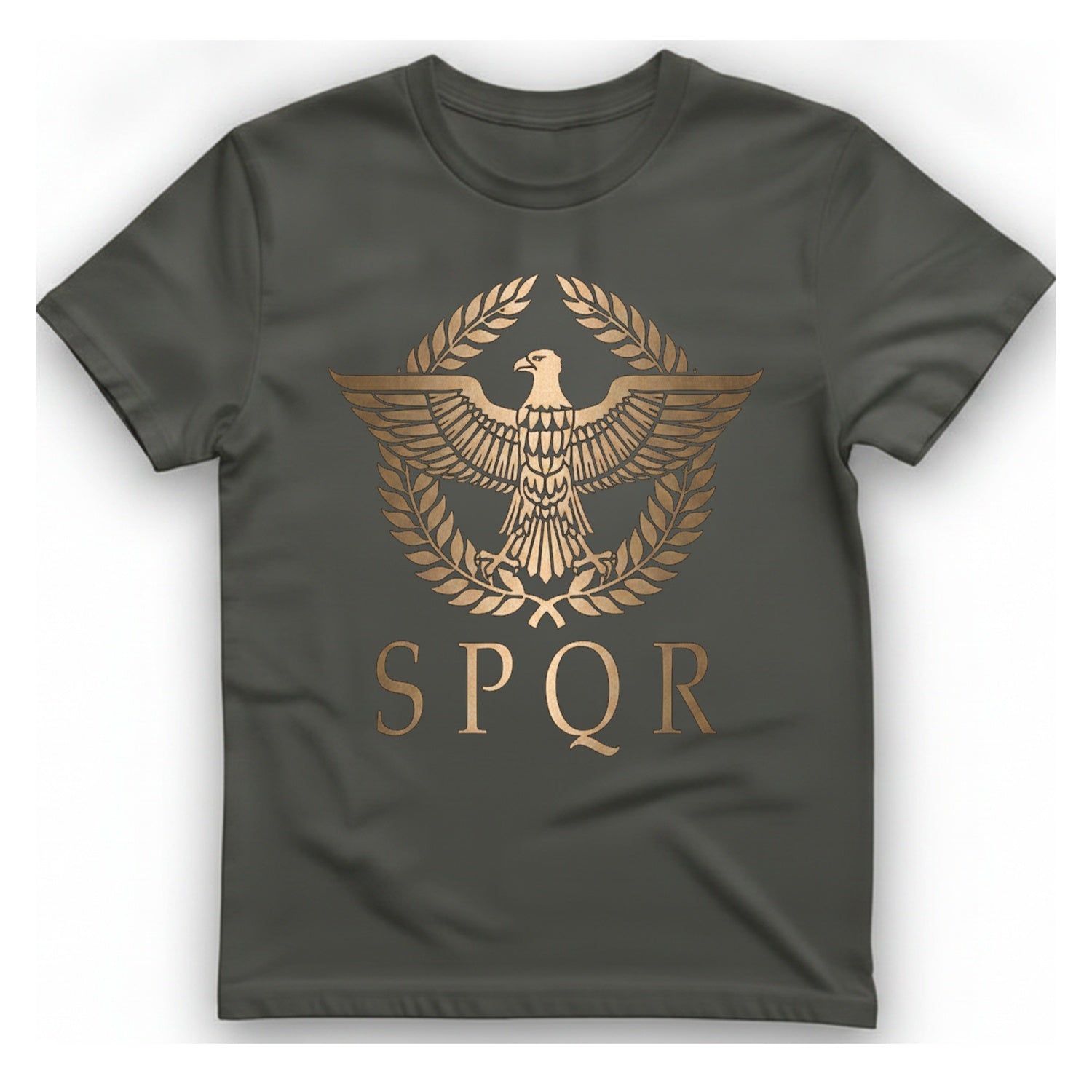 Roman Empire Spqr T-Shirt - Charcoal front