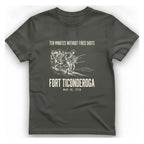 Fort Ticonderoga Ten Minutes T-Shirt - Charcoal front