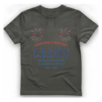 Happy 250Th Birthday Liberty T-Shirt - Charcoal front