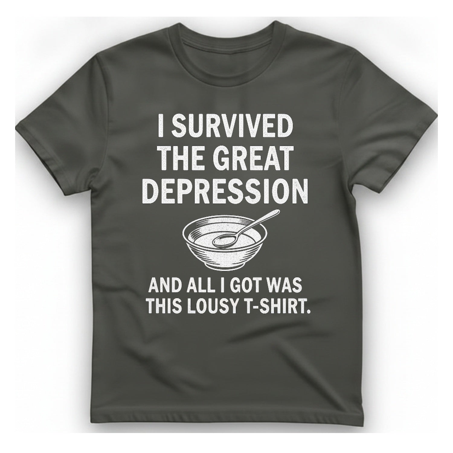 Great Depression T-Shirt - Charcoal front