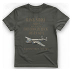 Hawk Strike Back T-Shirt - Charcoal front