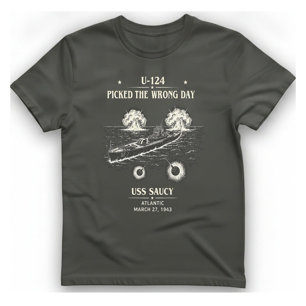 U Uss Saucy T-Shirt - Charcoal front