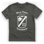 Wild Pack Vfa Squadron T-Shirt - Charcoal front