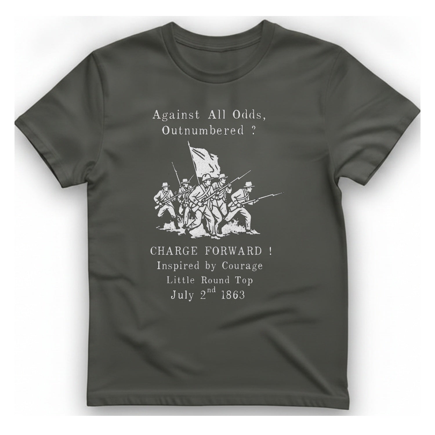 Little Round Top Charge T-Shirt - Charcoal front