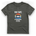 Vhs Tape Memorial T-Shirt - Charcoal front