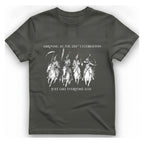 250Th Celebration Arriving T-Shirt - Charcoal front