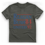 Reagan Bush United T-Shirt - Charcoal front