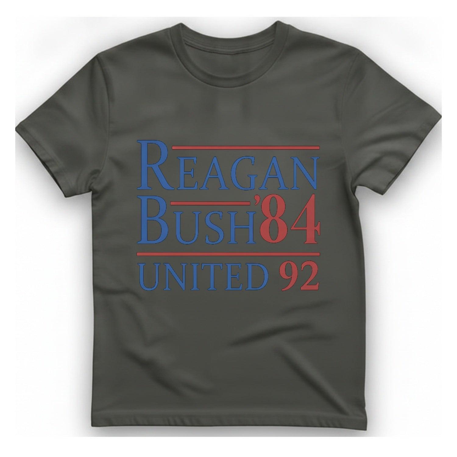 Reagan Bush United T-Shirt - Charcoal front