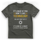 Technology Mindset Anyway T-Shirt - Charcoal front