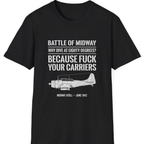 Battle of Midway T-Shirt - Black front
