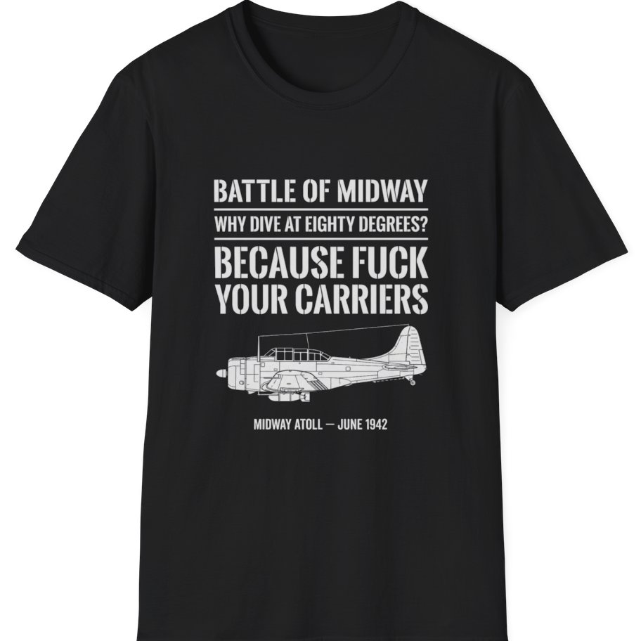 Battle of Midway T-Shirt - Black front